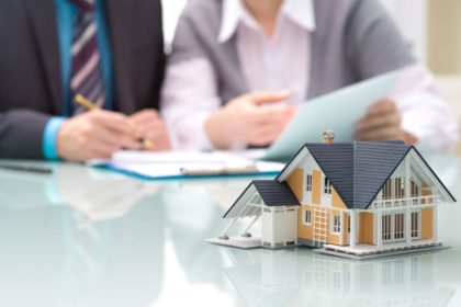 diagram of house on a desk